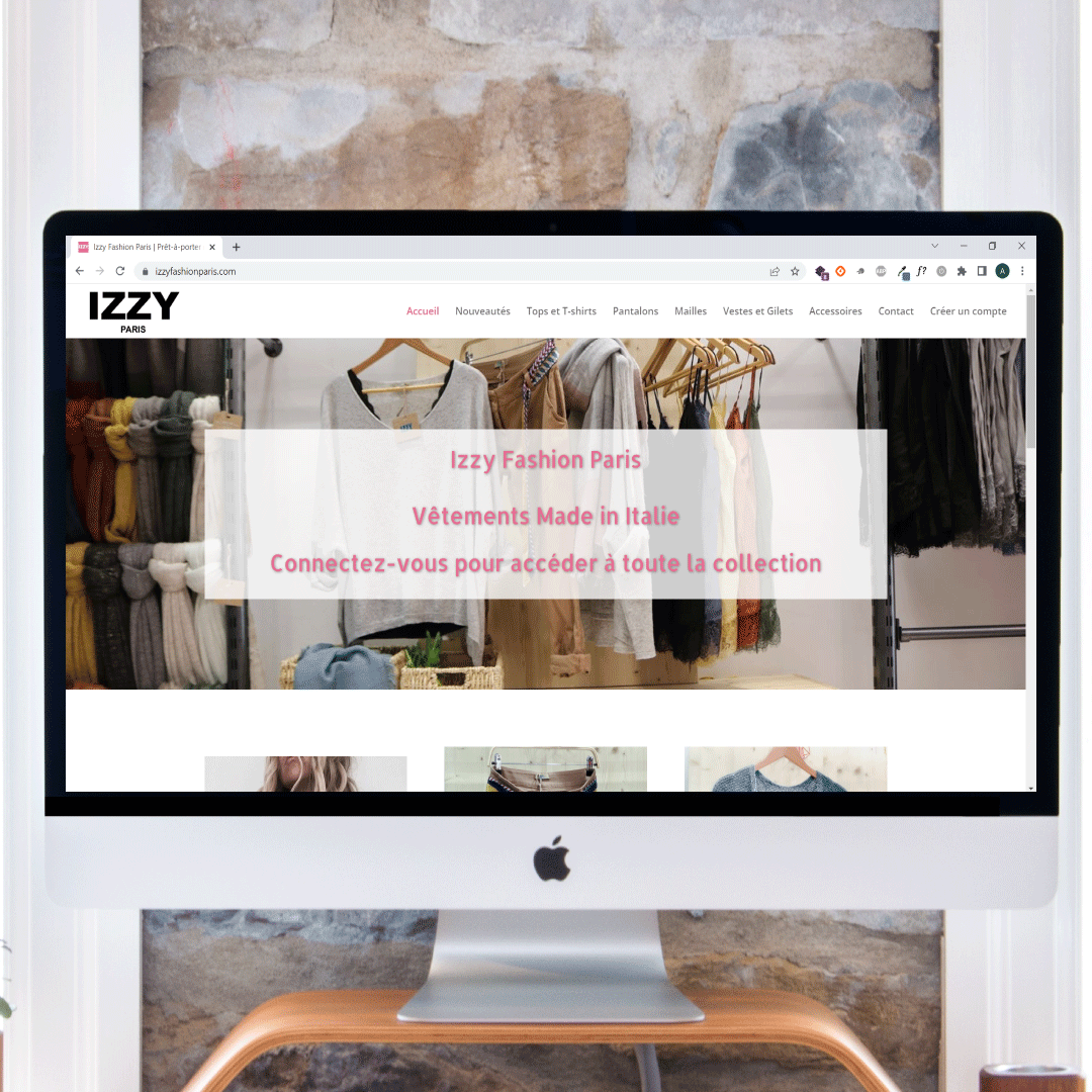 Site internet Izzy Fashion Paris